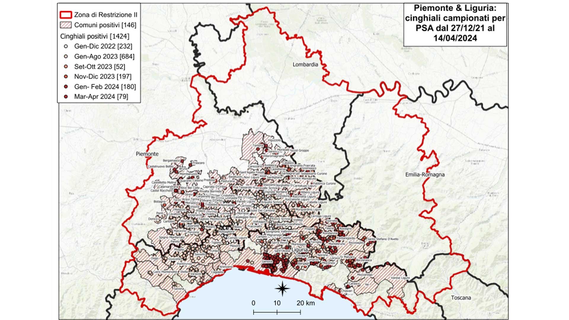territorio colpito da psa al 14042024