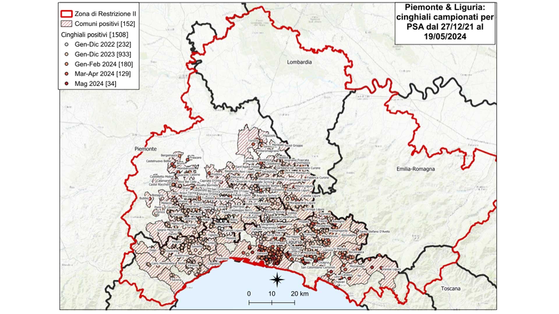territorio colpito da psa al 19052024