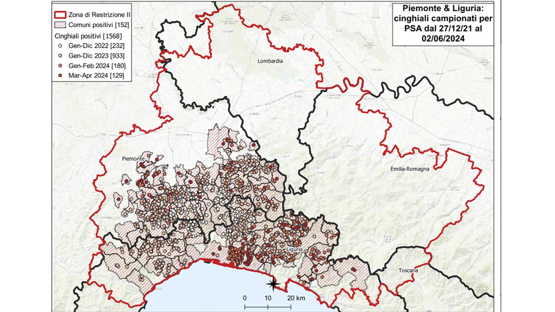 territorio colpito da psa al 02062024