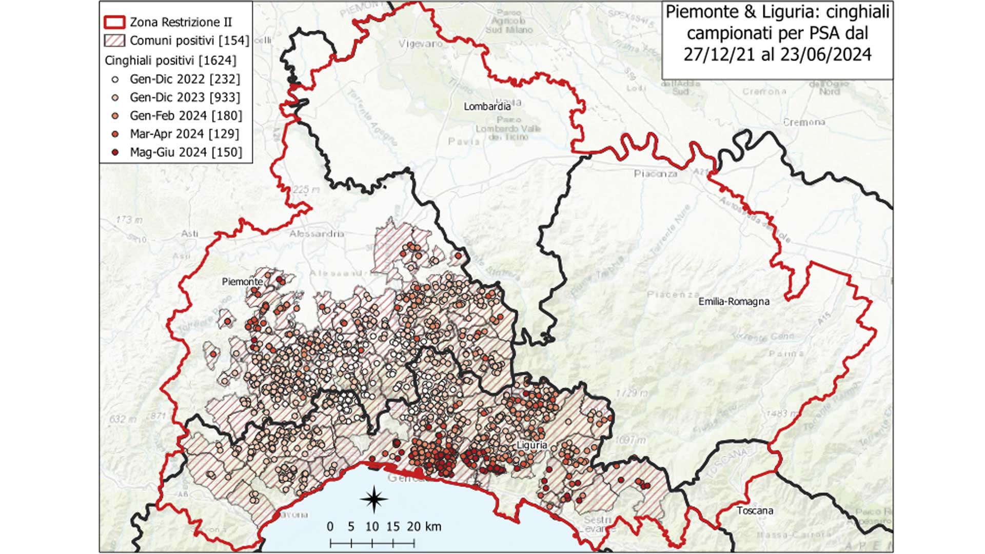 territorio colpito da psa al 23062024