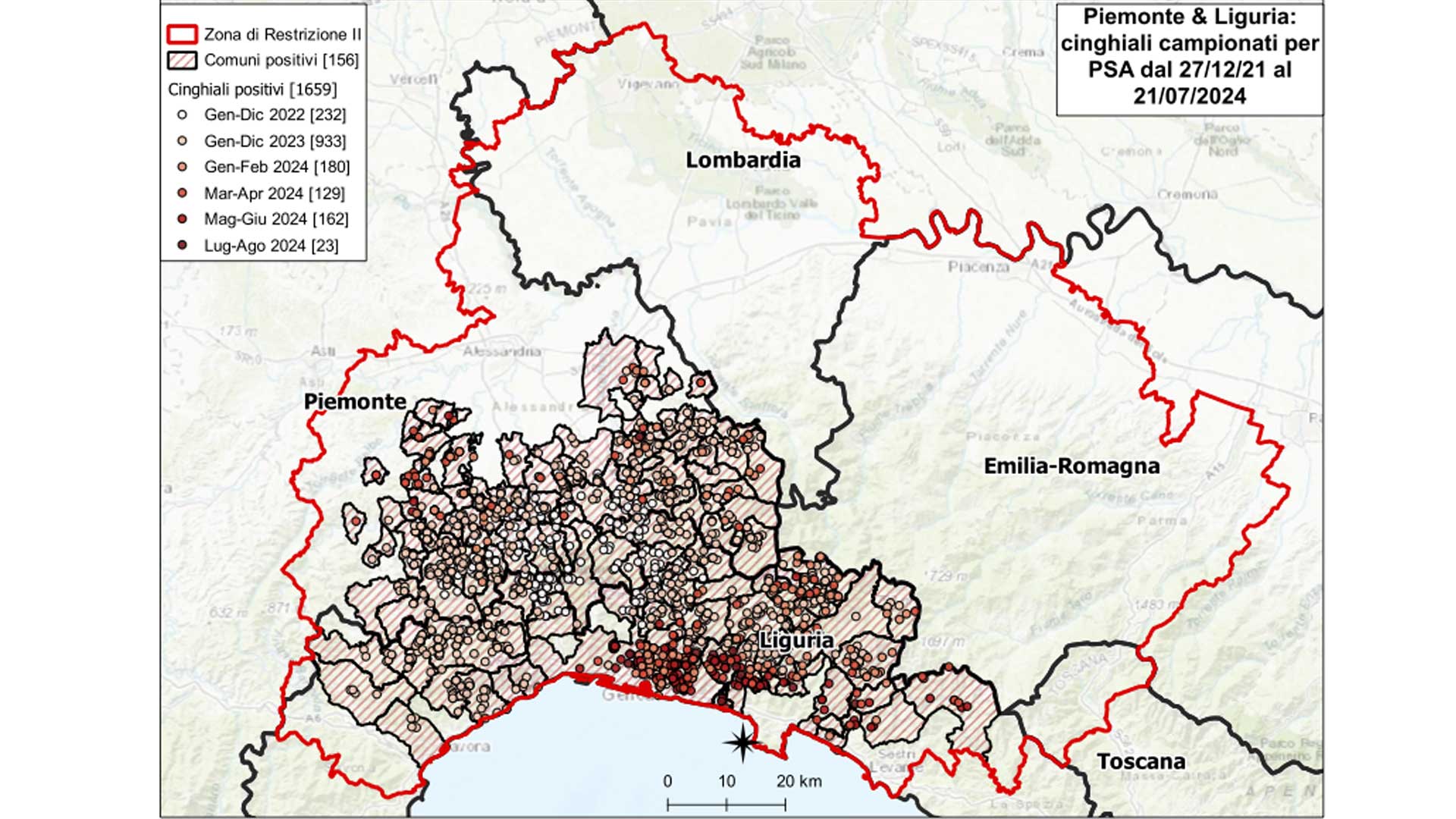 territorio colpito da psa al 21072024