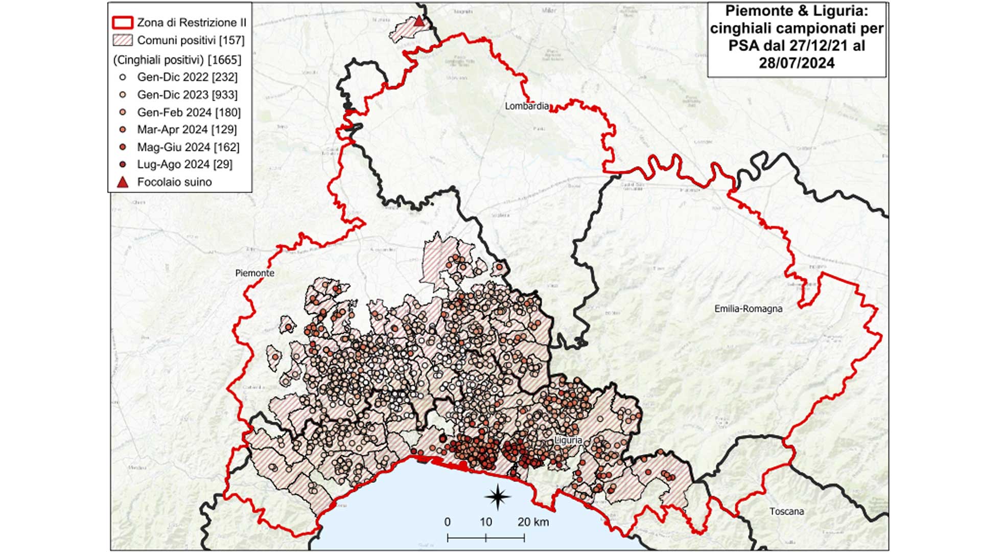 territorio colpito da psa al 28072024