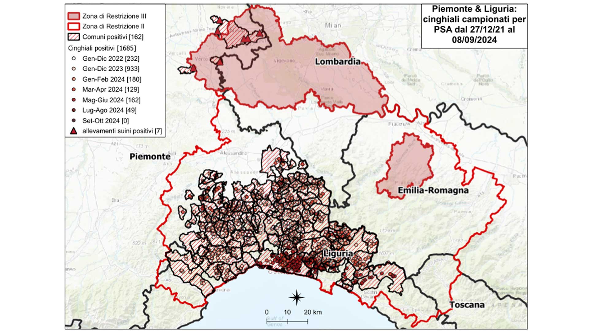 territorio colpito da psa al 08092024