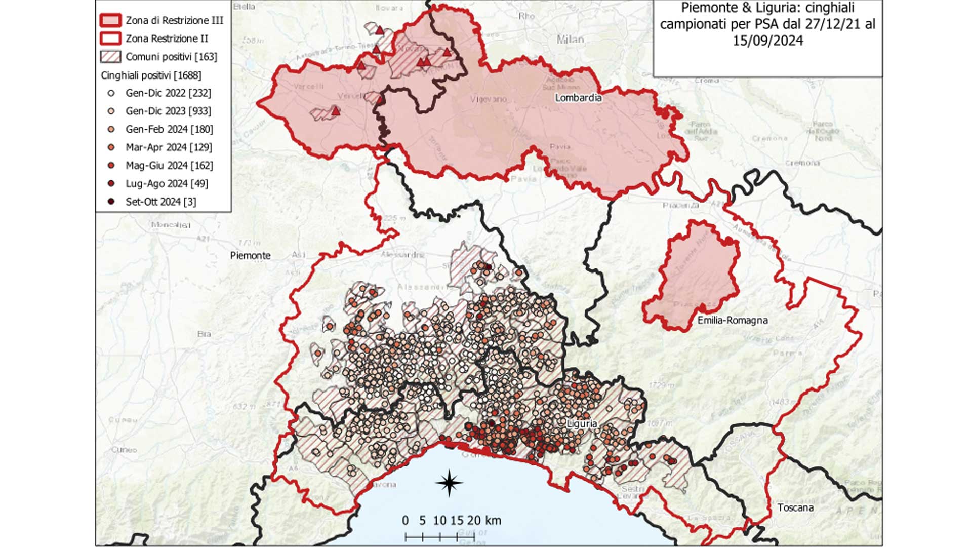 territorio colpito da psa al 15092024