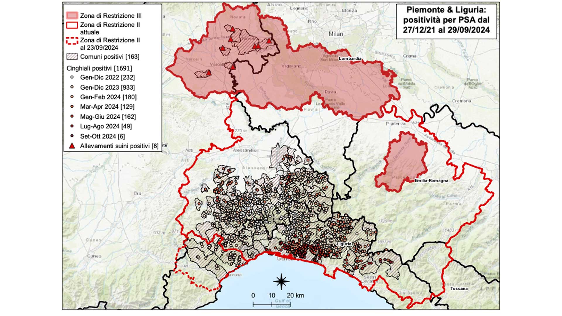 territorio colpito da psa al 29092024